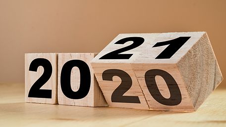 Würfel mit Jahreszahlen 2020/2021