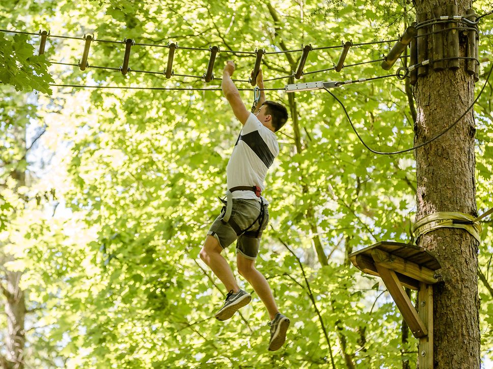 Hangelbrücke auf Xtremeparcours 